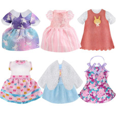 Alive Baby Clothes 6 Sets 12 Inch Baby Dolls Dress Accessories Include Unicorrn Skirt Snow White Dresses Swimsuit Outfits 12