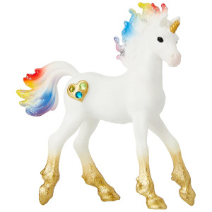 Schleich Rainbow Love Unicorn Foal Figurine for Kids 5-12