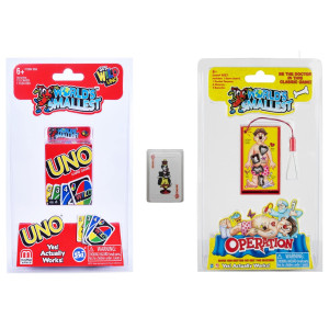 Worlds Smallest Classic Games Uno Card Pack Operation Miniature Playing Cards Bundle Set Of 3