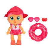 Cry Babies Fun n' Sun Ella 10 Baby Doll with a Strawberry Themed Swimsuit Plus 6 Accessories - Ages 18+ Months