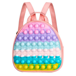 Woosir Pop Purse Backpack For Girls Kidsmini Toddler Backpack Fidget Toy For Kids Travel Bag Preschool Birthday Party Adhd Anxi