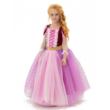 Axaxa Rapunzel Costume For Girls Rapunzel Dress Birthday Party Halloween Costume Cosplay 211 Years