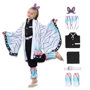 Antsoldier Anime Butterfly Cosplay Costume Kimono Christmas Cloak Outfit Halloween Dress Uniform For Girls Kids Women