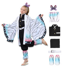 Antsoldier Anime Butterfly Cosplay Costume Kimono Christmas Cloak Outfit Halloween Dress Uniform For Girls Kids Women