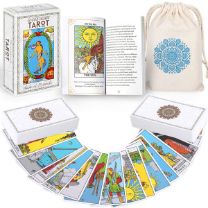 Magicseer Classic Tarot Cards Deck With Guidebook Premium Linen Carry Bag 78 Original Smith Artwork Traditional Tarot Deck