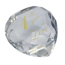 1 Year Anniversary Crystal Gifts For Her Him 1St Wedding For Husband Wife Boyfriend Or Girlfriend One Year Anniversary Marriage