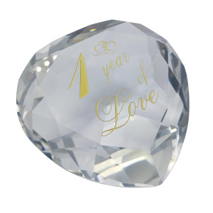 1 Year Anniversary Crystal Gifts For Her Him 1St Wedding For Husband Wife Boyfriend Or Girlfriend One Year Anniversary Marriage