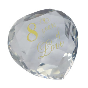 8Th Anniversary Crystal Gifts For Husband Wife Boyfriend Or Girlfriend Cute 8Th Wedding Anniversary Valentines Day Romantic Gif