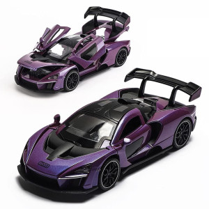 132 Scale Mclaren Senna Pull Back Toy Car With Lights And Music For Kids