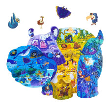 Jigsaw Puzzle For Kids 48 812 And Teens 88 Piece Hippo Shaped Animals Puzzles For Children Hippo Lover Educational Learning