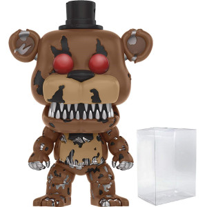 Pop Five Nights At Freddy Nightmare Freddy Funko Pop Vinyl Figure Bundled With Compatible Pop Box Protector Case Multicolor