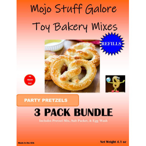 Mojo Stuff Galore Mojos Childrens Easy To Bake Oven Mixes Play Toy Oven 2 Pack Refill Pretzel Ultimate Ez Cooking Baking S