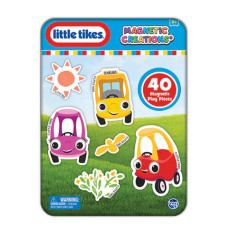 Little Tikes Magnetic Creations Tin Dress Up Play Set Includes 2 Sheets Of Mix Match Dress Up Magnets With Storage Tin