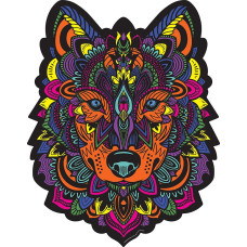 Hidden Shapes Wolf Jigsaw Puzzle For Adults 300 Pieces Hand Drawn 75 Unique Hidden Shapes Great Gift For Mom Dad Te