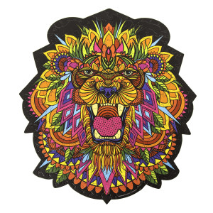 Hidden Shapes Lion Jigsaw Puzzle For Adults 300 Pieces Hand Drawn 75 Unique Hidden Shapes Great Gift For Mom Dad T