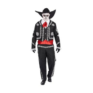 Day Of The Dead Mariachi Adult Costume | Standard