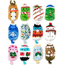 Cats Vs Pickles Limited Edition Holiday 12Pk 4 Cute Cuddly Collectible Bean Plush Toy Great For White Elephant Gift Exch