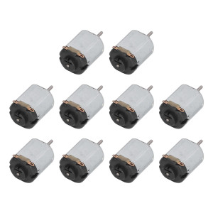 10Pcs Mini Electric Motor High Speed Low Noise Small Dc Motors Hobby Motor For Hobby Diy Toys Carsblack