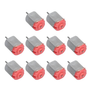 10Pcs Mini Electric Motor High Speed Low Noise Small Dc Motors Hobby Motor For Hobby Diy Toys Carsred