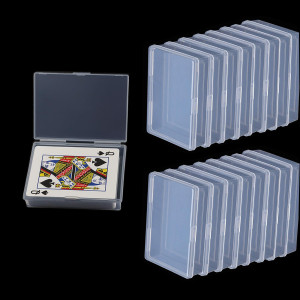 Playing Card Case 24Pcs Card Deck Box Plastic Empty Gaming Card Holder Case Internal Size Is 36X26X08 Inch Suitable For 35