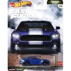 Diecast Hot Wheels Premium Fast Furious Custom Mustang Furious Fleet 25 Blue