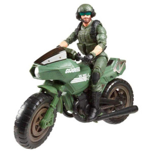 GI Joe Alvin "Breaker" Kibbey Action Figure with Ram Cycle