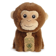 Aurora 35071 Eco Nation Mini Monkey 5In Soft Toy Brown