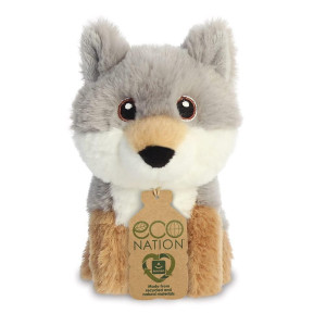 Aurora 35077 Eco Nation Mini Wolf 5In Soft Toy Multicoloured