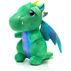 Yukouqian Dragon Stuffed Animal Cute Dragon Plush Doll Soft Toy 10 Inch For Girls Boys Christmas Childrens Dragon Green 25Cm