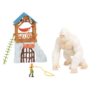 Terra By Battat Playset For Figurines Electronic Toy Gorilla Jungle Playset Animal Toys 3 Years Gorilla Expedition