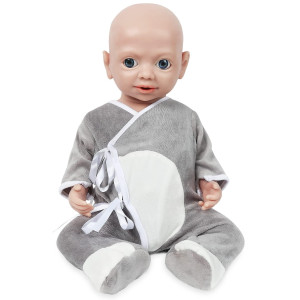 Vollence 19 Inch Eye Open Full Silicone Baby Dolls Not Vinyl Dolls Can Take A Pacifier Silicone Dolls Full Silicone Baby Boy