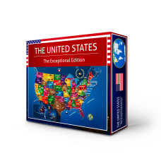 Usa Map Puzzle Map Of Usa Us Jigsaw Puzzle Educational History 100 Piece Puzzles The Exceptional Edition Geography P