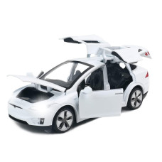 Model X Diecast Car Toy 132 Scale Zinc Alloy Model X Model Car Pull Back Vehicles Door Opening With Light Mini Model X Toy Ca