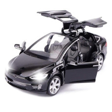 Model X Diecast Car Toy 132 Scale Zinc Alloy Model X Model Car Pull Back Vehicles Door Opening With Light Mini Model X Toy Ca