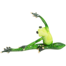 Jdkbjam Resin Frog Yoga Statue Decoration Bedroom Resin Handicraft Decoration Office Computer Monitor Table Decoration Gift A