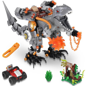 520 Pcs Building Blocks Quick Assembly Movable Dinosaurs Building Blocks For Kids 612 Safety Material Building Bricks Sets Wi