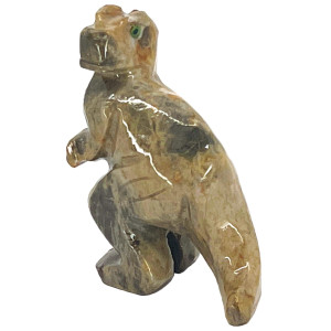 Nelson Creations Llc Trex Tyrannosaurus Rex Dinosaur Handcarved Soapstone Animal Totem Figurine 25 Inch