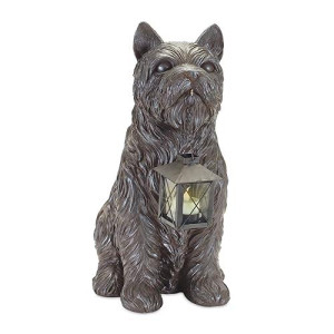 Melrose 85104 Dog With Lantern Figurine, 15.5-Inch Height, Resin