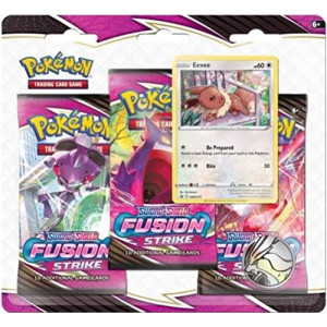 Pokemon Trading Card Game Fusion Strike 3 Pack Blister Eevee