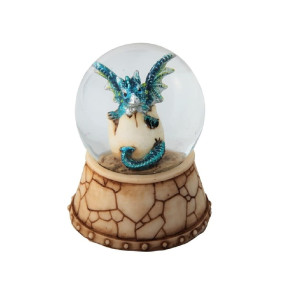 George S Chen Imports Snow Globe Collection Desk Figurine Decoration Blue Dragon