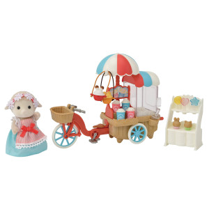 Calico Critters Popcorn Trike Dollhouse Playset With Figure And Accessories