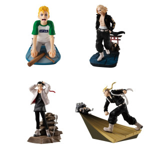 Megahouse Tokyo Revengers Toman Heroic Scenes Box 4 Pvc Prepainted Figures 31 Inches