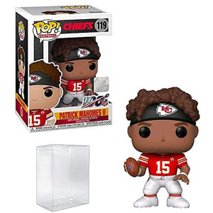 Visit The Funko Store Patrick Mahomes Vinyl Figure 119 Bundled With Compatible Ecotek Pop Box Protector