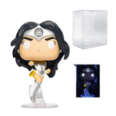 Wonder Woman 80Th Anniversary White Lantern Glowinthedark Pop Vinyl Figure Entertainment Earth Exclusive Bundled With Eco