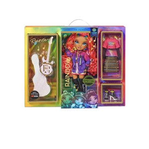 Rainbow High Rockstar Fashion Doll 2 Complete Outfits Rockband Essentials Carmen Major Only