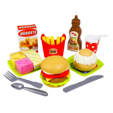 Kidplokio Kids Pretend Play Food Set Fun Picnic Plastic Food Utensils Assorted Multicolor Ages 3