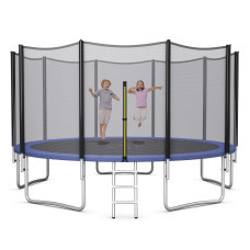 Giantex Trampoline Astm Approved 15Ft Trampoline For Adults Kids Wearresistant Outdoor Large Recreational Trampoline Wenclos