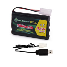 Qblpower 96V 1500Mah Nimh Rechargeable Battery Pack For Rc Car Boats Robots And Charger Cable