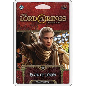 The Lord Of The Rings The Card Game Elves Of Lorien Starter Deck - Cooperative Adventure Game, Strategy Game, Ages 14+, 1-4 Players, 30-120 Min Playtime, Made By Fantasy Flight Games