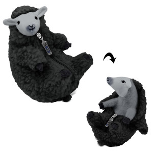 Agrimony Cute Shaved Black Sheep Stuffed Animalskawaii Lamb Plush Toys Valentines Mothers Day Birthday Easter Funny Gifts For K